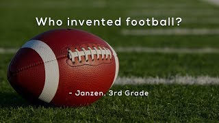 Who invented football [upl. by Lagasse]