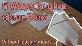 5 ways to GLUE clear plastic without marks  Model Making Tips [upl. by Joyann]