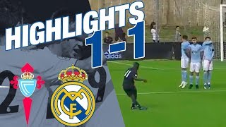 HIGHLIGHTS  Celta Vigo B 11 Real Madrid Castilla [upl. by Bruell177]