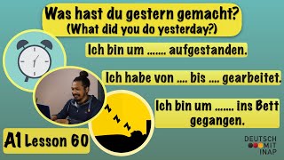 Learn German  Perfekt  Was hast du im Urlaub gemacht  German for beginners  A1  Lesson 47 [upl. by Humph]