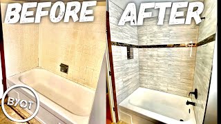 DIY Shower Remodel  START To FINISH Part 1 of 2 [upl. by Latimore]