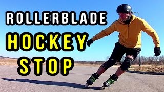 How I Learned the ICE HOCKEY STOP on Inline Skates [upl. by Fiester721]