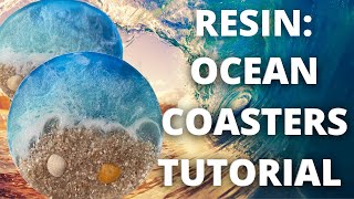 How to Make Beach Resin Coasters [upl. by Einohpets]