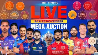 LIVE IPL Mega Auction 2025 Today Live Updates  Latest IPL Auction News amp Player Bids [upl. by Amak149]