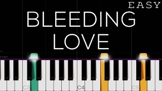 Leona Lewis  Bleeding Love  EASY Piano Tutorial [upl. by Kera113]