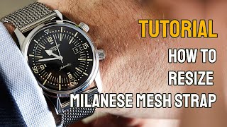 How To Install and Resize Milanese Mesh Strap [upl. by Lizned]