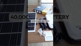 300W SOLAR FLOOD LIGHT DAYLIGHT WHITE [upl. by Survance]