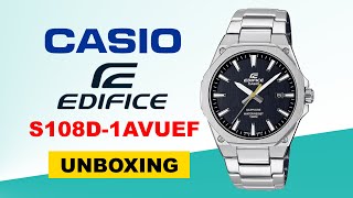 Casio Edifice EFRS108D1AVUEF Unboxing HD [upl. by Fronniah]