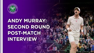 Andy Murray Second Round PostMatch Interview  Wimbledon 2021 [upl. by Nillok]