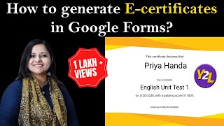 How to generate ecertificates from Google Form [upl. by Einaffyt640]