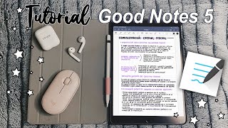 APUNTES DIGITALES en GoodNotes 5  TUTORIAL Básico♡ [upl. by Amrak242]