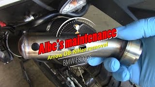 Arrow exhaust db killer removal [upl. by Priestley]