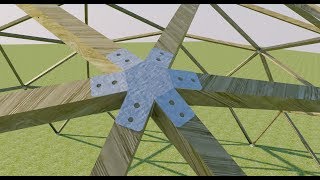 Geodesic Dome Hub Angles made easy [upl. by Silera]