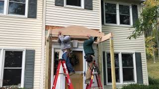 Framing A Curved Front Porch Roof [upl. by Zetnahs]