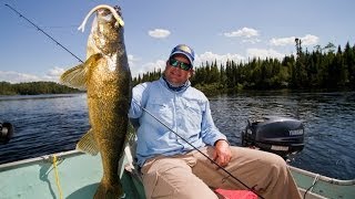 Walleye Fishing Ontario Canadian Shield Fly In Camp [upl. by Liatrice]