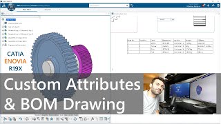 Custom Attributes and BOM Drawing  CATIA amp ENOVIA R19x [upl. by Eloise200]