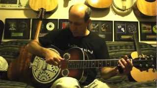 Slide Guitar Lesson  1 Open D with Resonator  Richard Gilewitz [upl. by Nonnair]