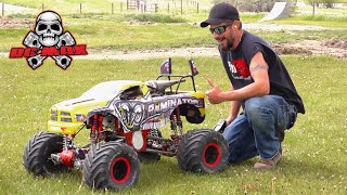 RCMAX 80cc SUPREME GAS ENGINE  FiRST START amp TEST RUN PRIMAL RAMINATOR 15 MT TOY  RC ADVENTURES [upl. by Roti]