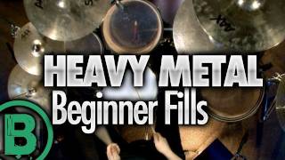 Heavy Metal Drumming  Beginner Drum Fills [upl. by Schulman]