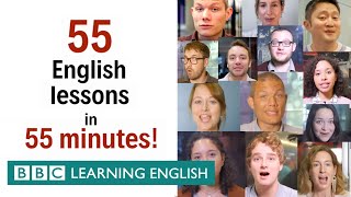 BOX SET 55 English lessons in 55 minutes Grammar amp Vocabulary Megaclass [upl. by Atinahc383]