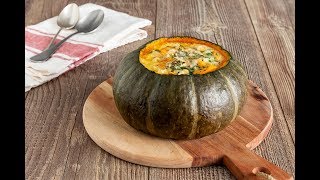 Zucca al forno ripiena di formaggi [upl. by Halil561]