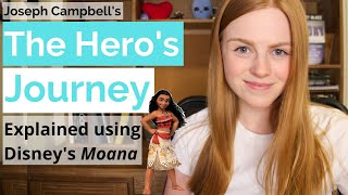 12 Steps of The Heros Journey Joseph Campbell in Disneys MOANA [upl. by Pelagia]