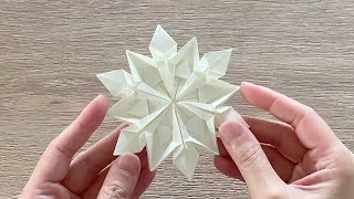 Paper Snowflake  Christmas Snowflake ❄️ [upl. by Helbonnah417]