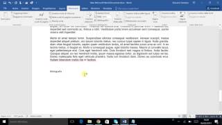 Da note pie di pagina a bibliografia Word [upl. by Ahseka]