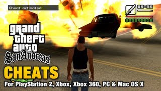 GTA San Andreas Cheats [upl. by Aiuqram]