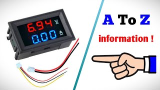 Digital VoltAmp panel meter explained connection adjustment accuracy range and more [upl. by Charpentier587]