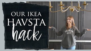 Our Ikea Havsta Cabinet Hack [upl. by Ernie]