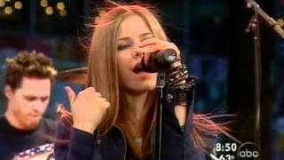 Avril Lavigne  Complicated  Live  good morning america 082902 [upl. by Enidualc]