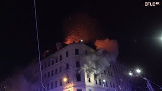 Menschen schreien um Hilfe Dramatischer Wohnhausbrand LeipzigSellerhausen 2930032018 [upl. by Notrom]