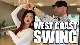 West Coast Swing Basic Steps  WCS Beginner [upl. by Eiddal]