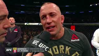 UFC 217 Georges StPierre and Michael Bisping Octagon Interviews [upl. by Dewey60]