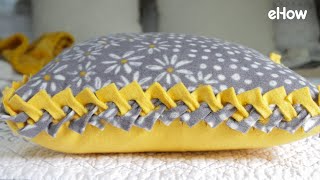 DIY NoSew Braided Pillow Cover [upl. by Hulbig696]