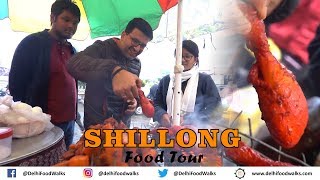 SHILLONG Food Tour  JADOH Meghalaya Style Biryani  Barbeque Chicken  Traditional KHASI Dinner [upl. by Ihab]