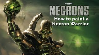 Warhammer 40000 How to paint a Necron Warrior [upl. by Leibarg167]