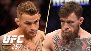 Dustin Poirier vs Conor McGregor 2 Walkouts  UFC 257  ESPN MMA [upl. by Lustick]