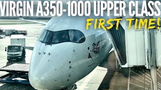 Whats it like to fly business class for the very first time  Virgin Upper Class A3501000 [upl. by Eidahs615]