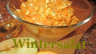 Wintersalat Rezept  Einfach lecker und gesund  Rohkost [upl. by Pierpont29]