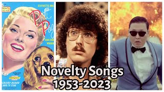 Top 100 Novelty Songs 19532023 [upl. by Ambrogino441]