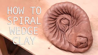 How to Spiral Wedge Clay [upl. by Chemar826]