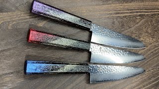 Sakai Takayuki 33Layer VG10 Damascus RIO Gyuto Knives with Japanese Lacquered Handle [upl. by Akenn]