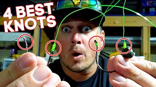 STOP TYING BAD KNOTS Top 4 STRONGEST Fishing Knots [upl. by Damalus]