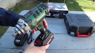 Parkside Cordless Vehicle Impact Wrench from Lidl [upl. by Asaert392]