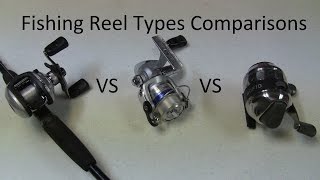 Best Fishing Reel Type  Spinning Vs Baitcasting Vs Spincaster Reels Best Reel with Pros and Cons [upl. by Alaekim]