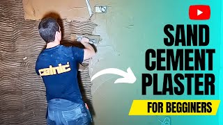 Plastering Walls With Sand Cement Render  BEGINNERS GUIDE [upl. by Beaudoin997]