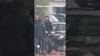 Keanu Reeves checking out motorcycles in Malibu [upl. by Annat]