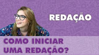 Prof Pamba Como iniciar uma redação  Redação 1 [upl. by Aicele581]